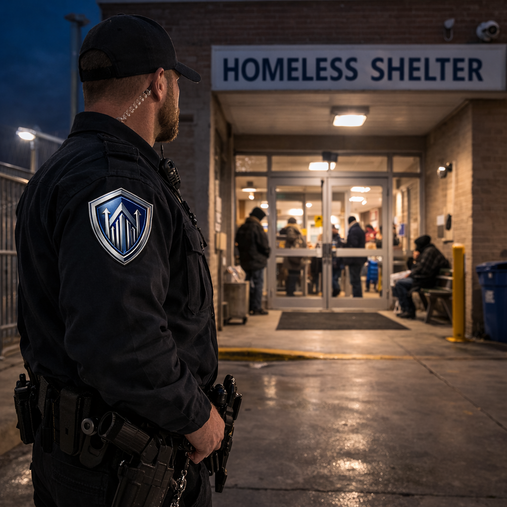 Shelter security personnel in New York